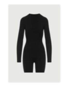 Naked Wardrobe Mock Neck Sculpt Romper - NEVER WORN - Size L